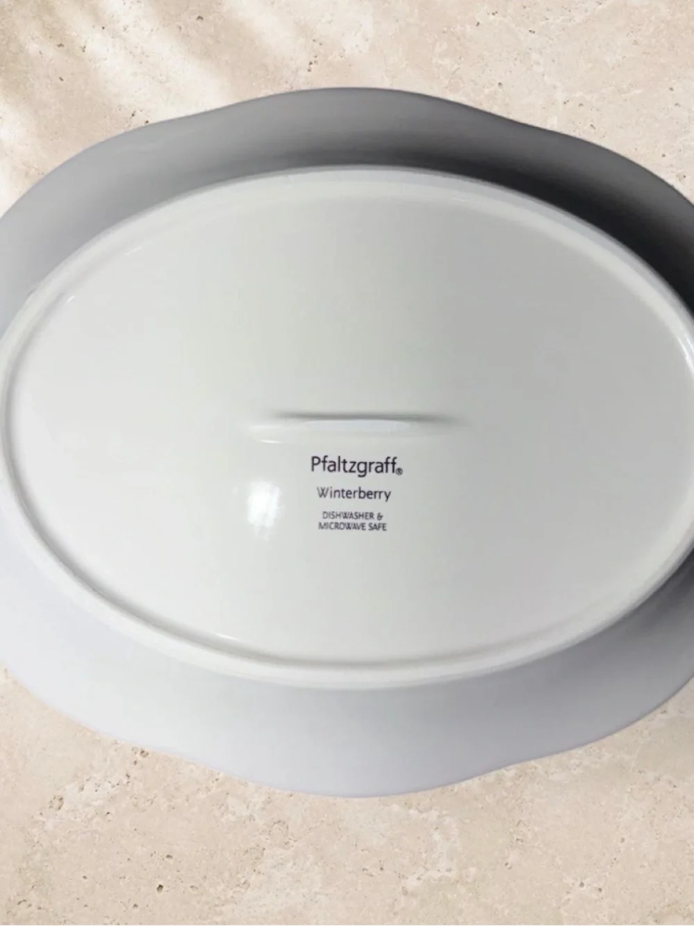 Pfaltzgraff Winterberry “Bless This House” 11in Oval Dish NIB